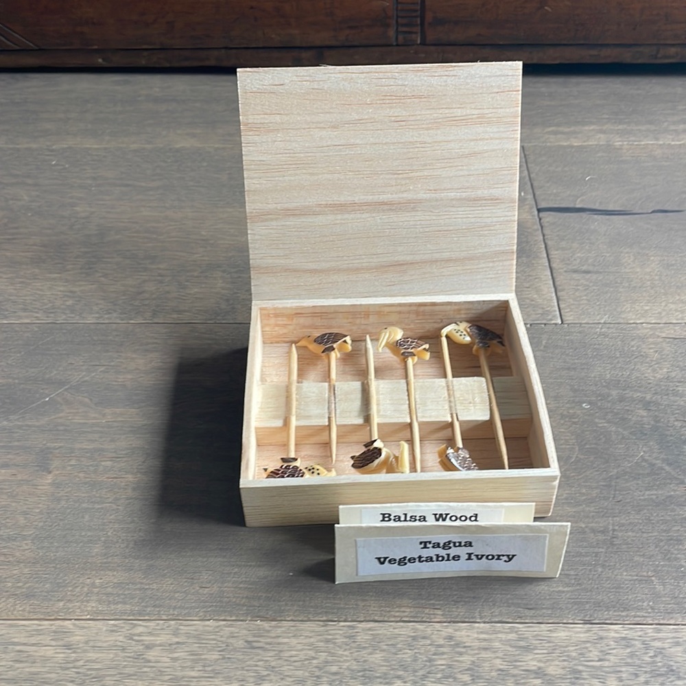 “Tagua” Toothpicks with “Balsa Wood” Box